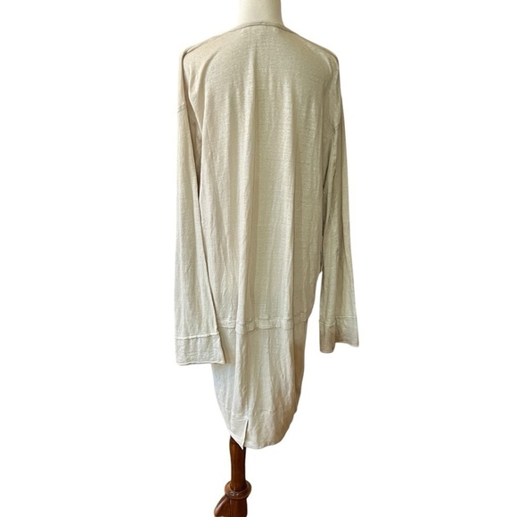 URBAN ZEN MIDI DRESS LAGENLOOK LINEN ARTISAN LUXURY RELAXED BOHEMIAN MINIMALIST - Picture 6 of 13